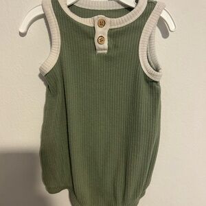 Cat & Jack Olive Green Ribbed Tank Top